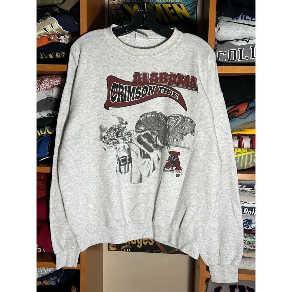 SOLD Vintage 90s Alabama Crimson Tide University Football Sweatshirt
